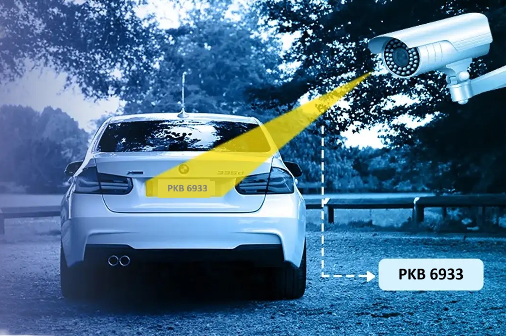 ANPR system detecting a Malaysian licence plate